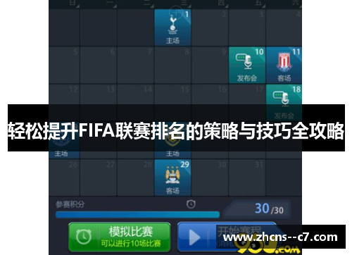 轻松提升FIFA联赛排名的策略与技巧全攻略